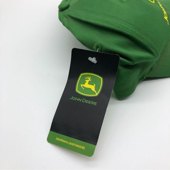 New John Deere Snap Back Cap Embroidered Green NWT - Picture 3 of 9